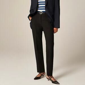 J.Crew Kate Straight Leg Pant Four Season Stretch Black Size 8 NWT